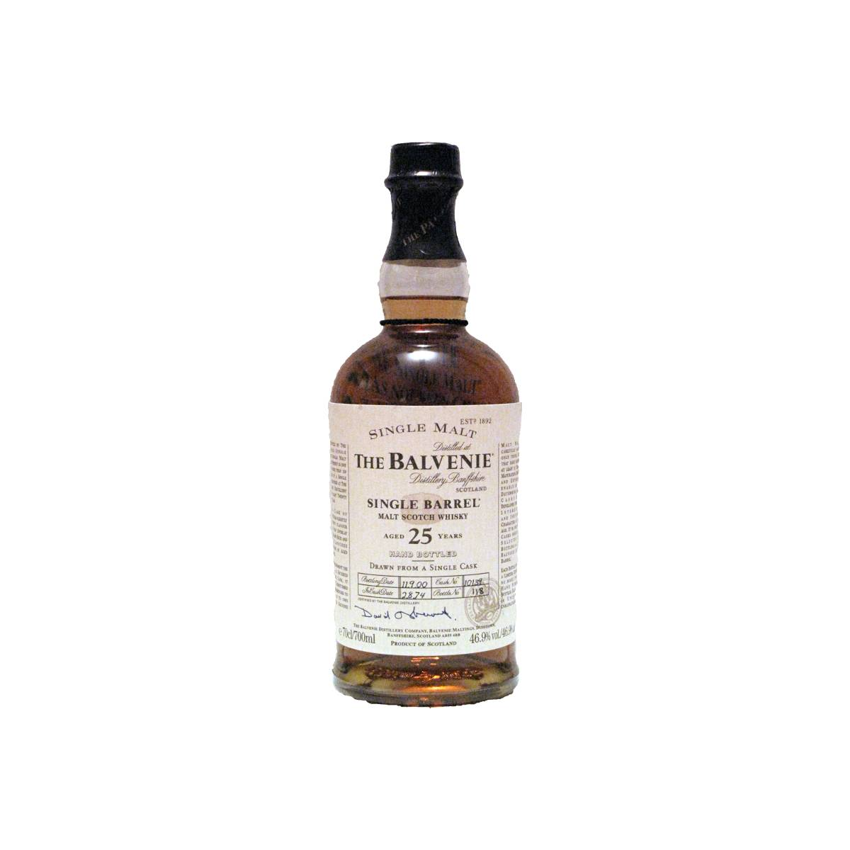 The Balvenie Single Cask 1974 25 Years Single Malt Whisky