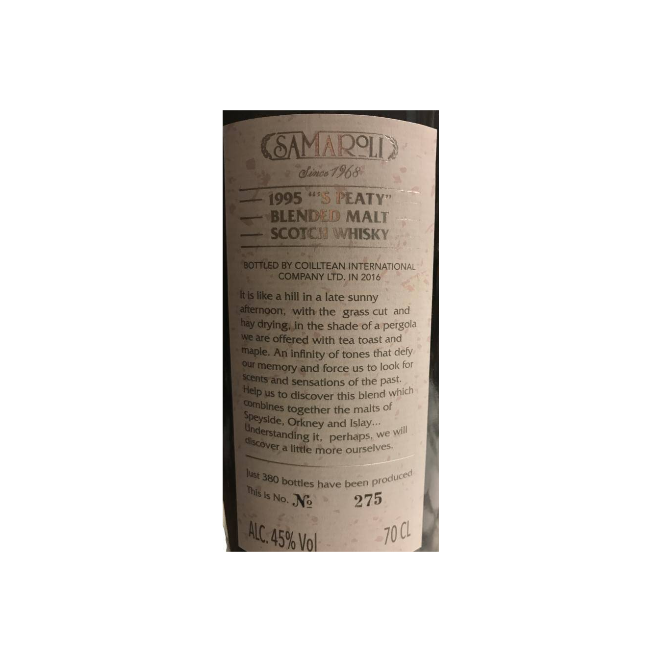 Samaroli 1995 21 Years Blended Malt Whisky 3