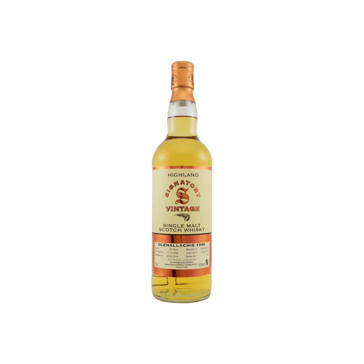 The GlenAllachie Vintage Collection 1996 19 Years Single Malt Whisky
