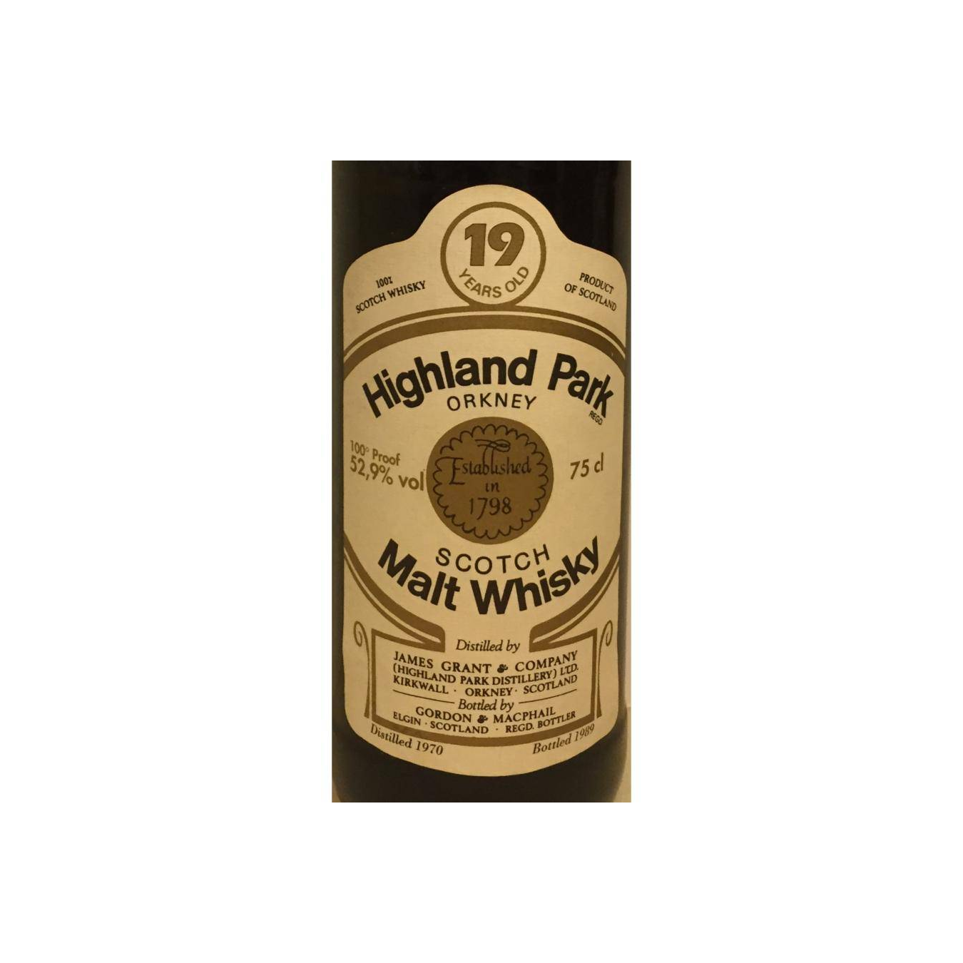 Highland Park 1970 19 Years Single Malt Whisky 2