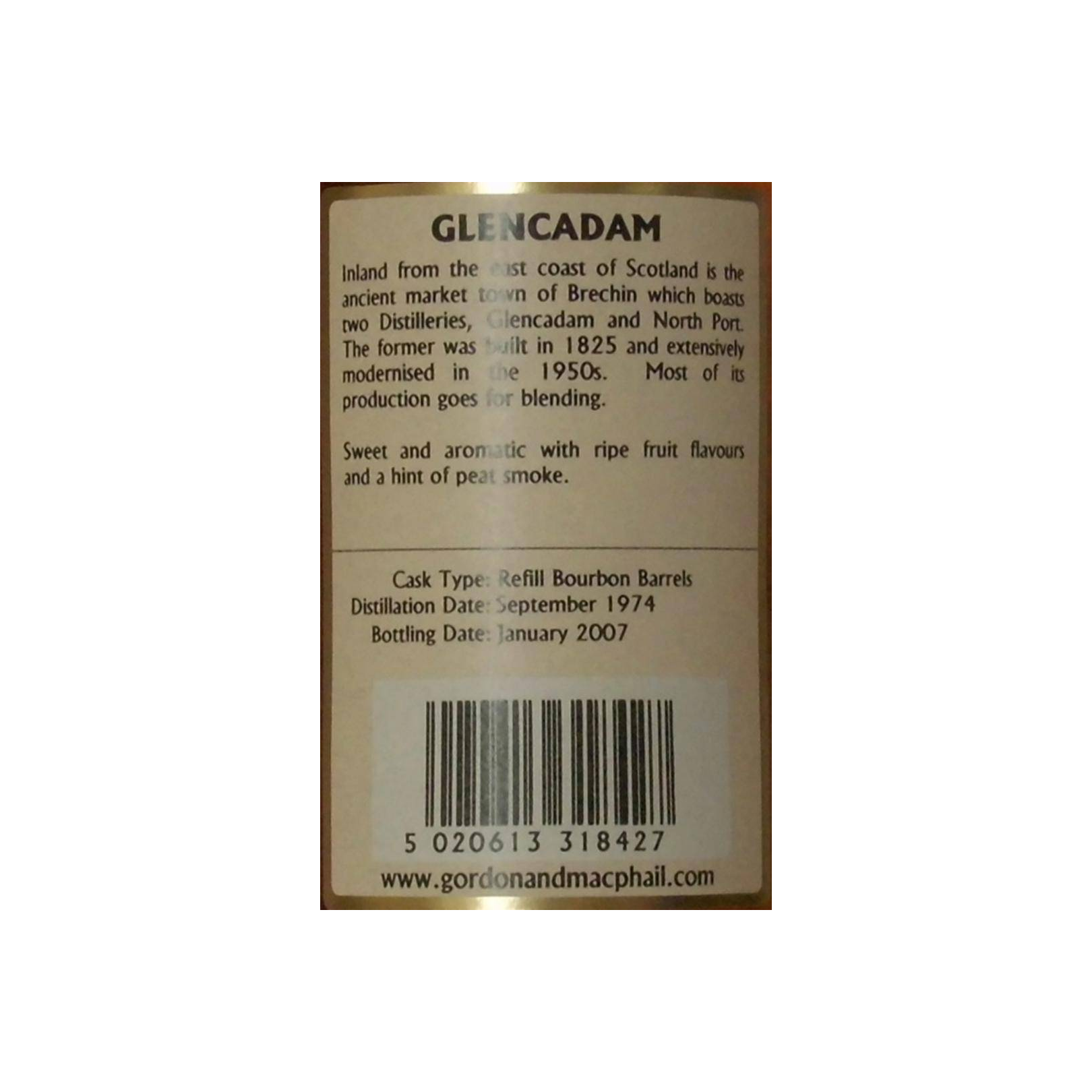 Glencadam Connoisseurs Choice 1974 32 Years Single Malt Whisky 2