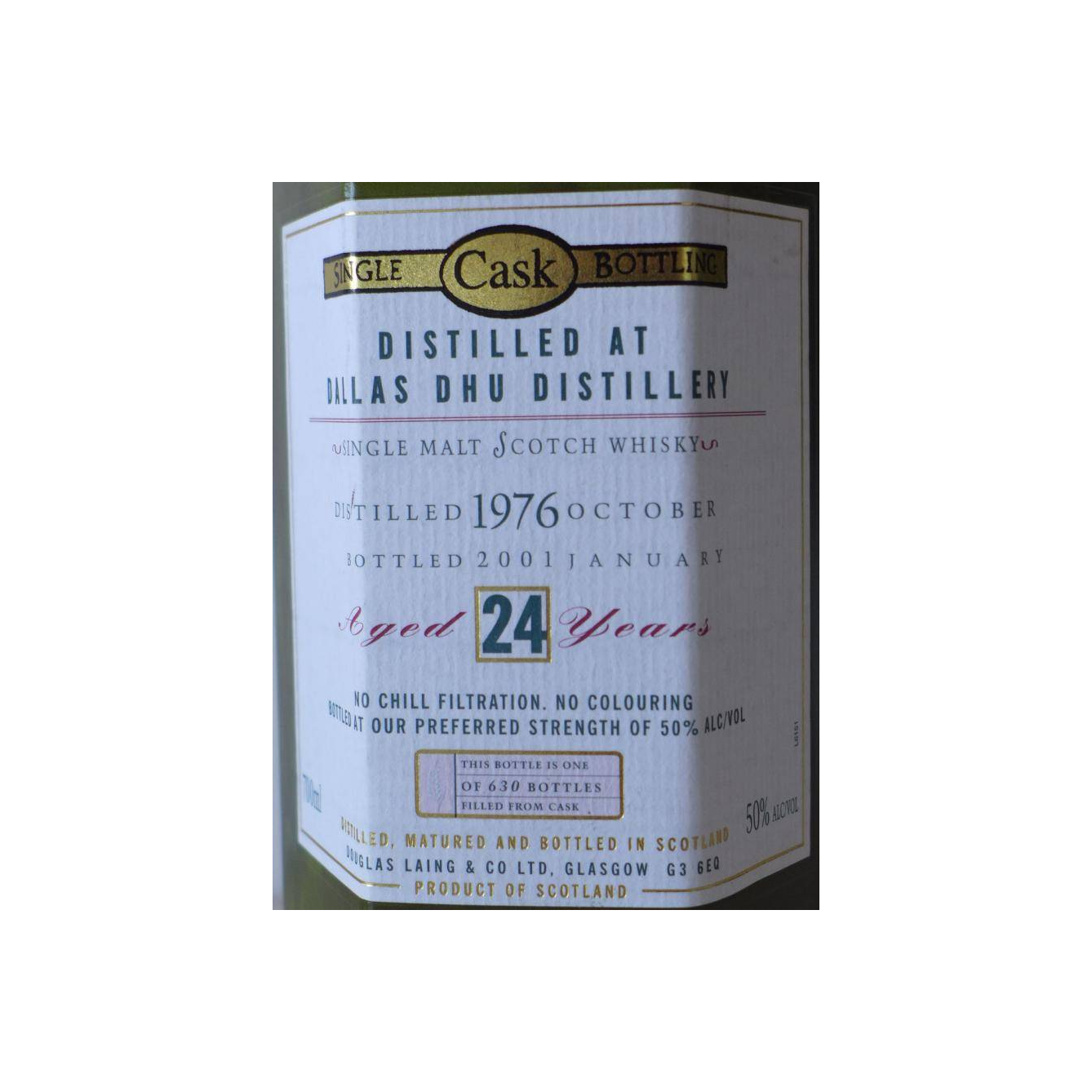 Dallas Dhu Old Malt Cask 1976 24 Years Single Malt Whisky 3