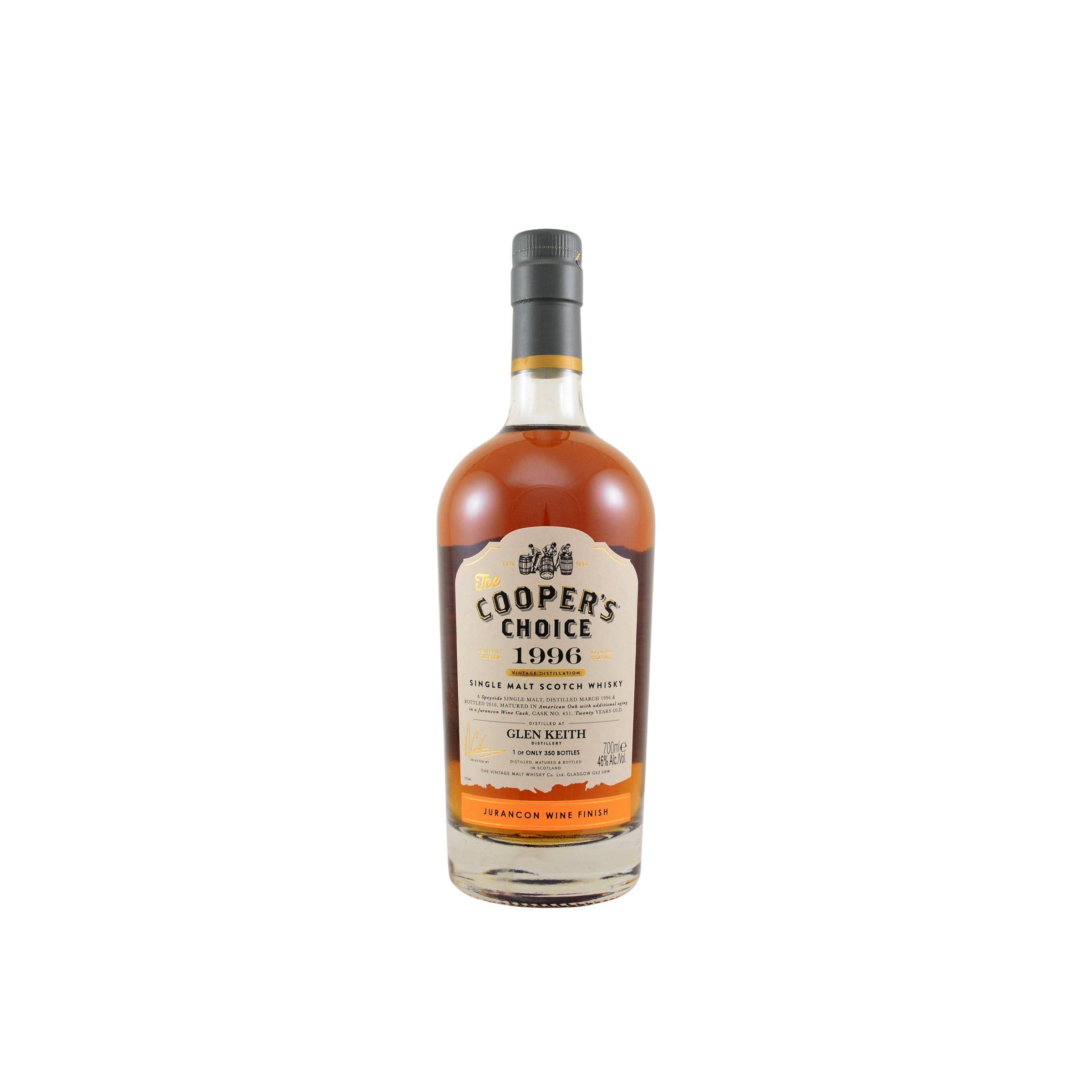 Glen Keith The Cooper's Choice 1996 20 Years Single Malt Whisky
