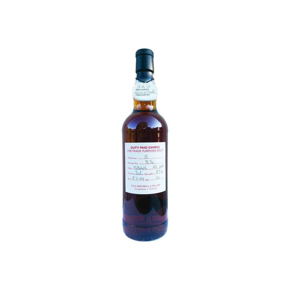 Springbank Duty Paid Sample - For Trade Purposes Only 2004 10 Years Single Malt Whisky