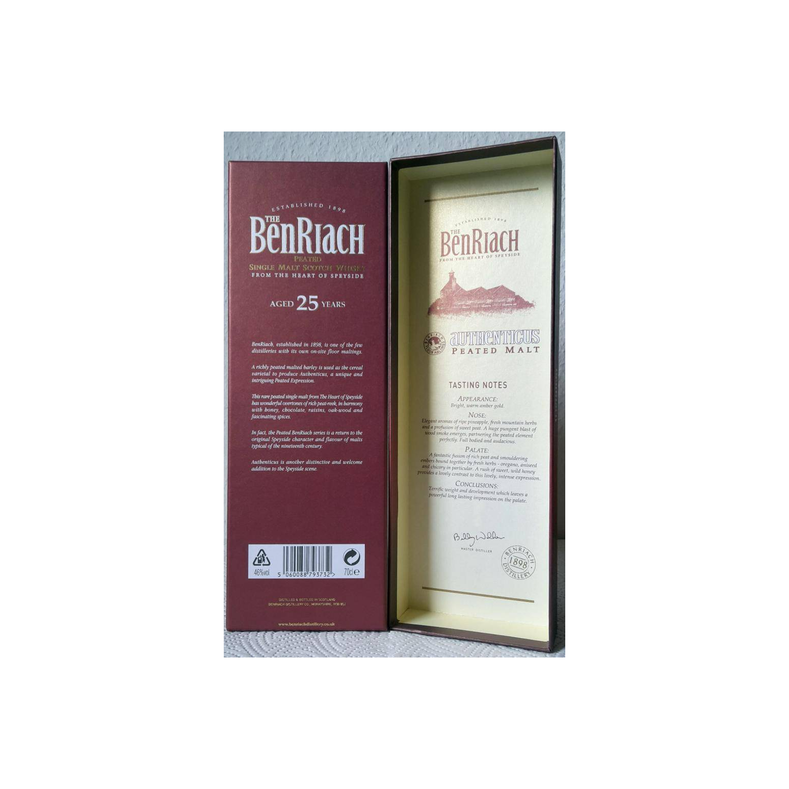 BenRiach 25 Years Single Malt Whisky 3