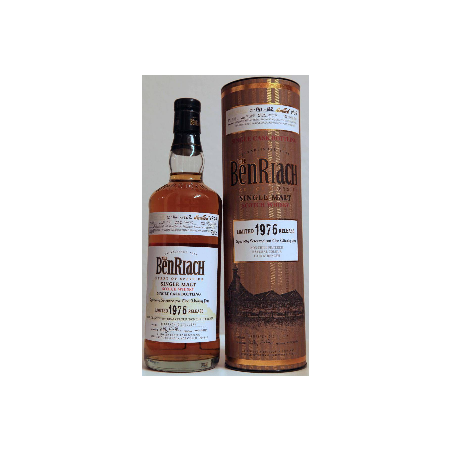 BenRiach Individual Cask Bottling 1976 33 Years Single Malt Whisky 2