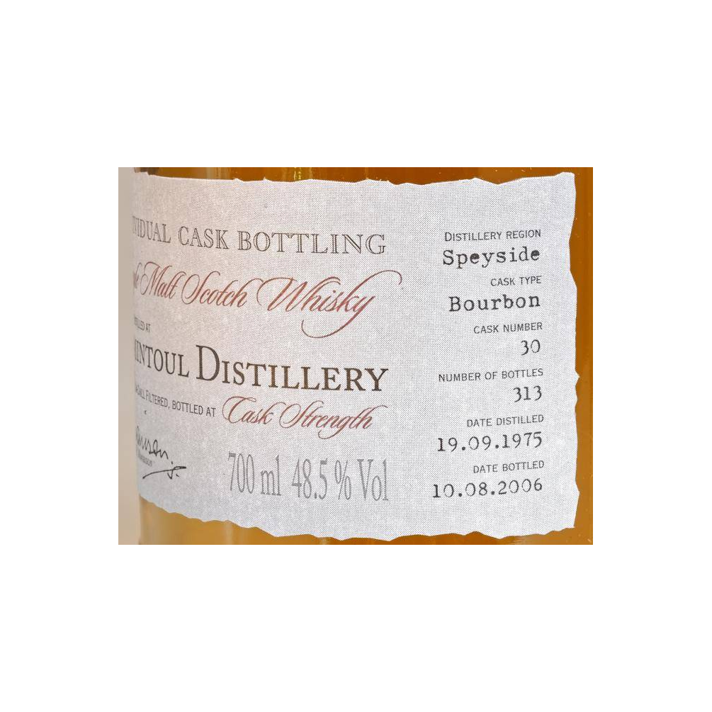 Tomintoul Individual Cask Bottling 1975 30 Years Single Malt Whisky 3