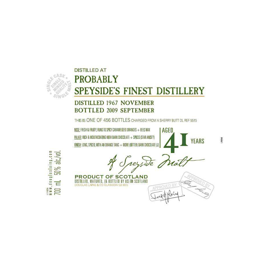 Douglas Laing Old Malt Cask 1967 41 Years Single Malt Whisky 2