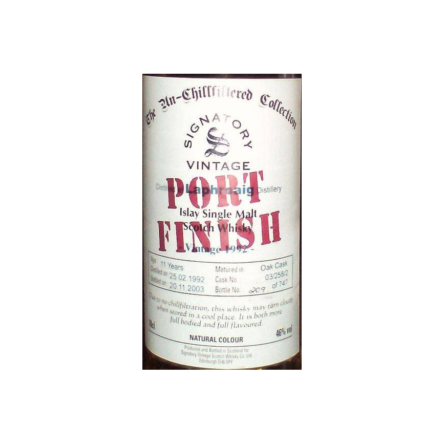 Laphroaig The Un-Chillfiltered Collection 1992 11 Years Single Malt Whisky