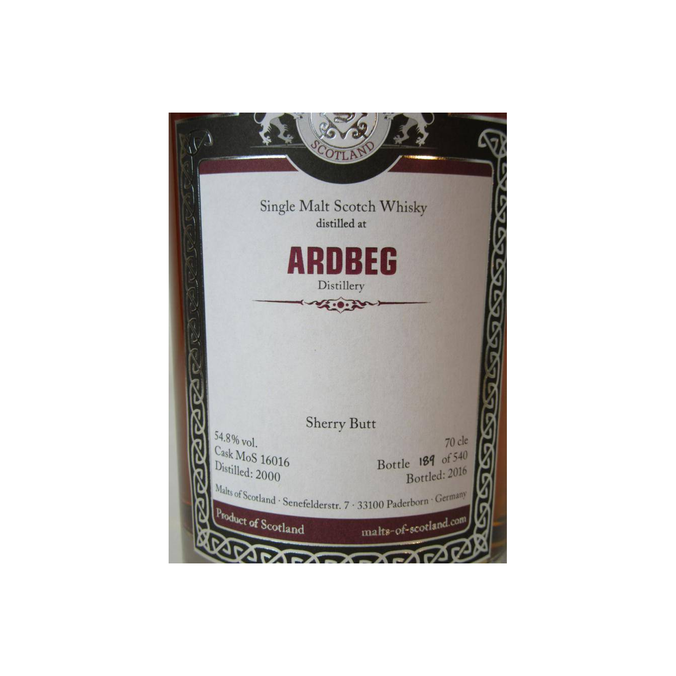 Ardbeg 2000 16 Years Single Malt Whisky 2