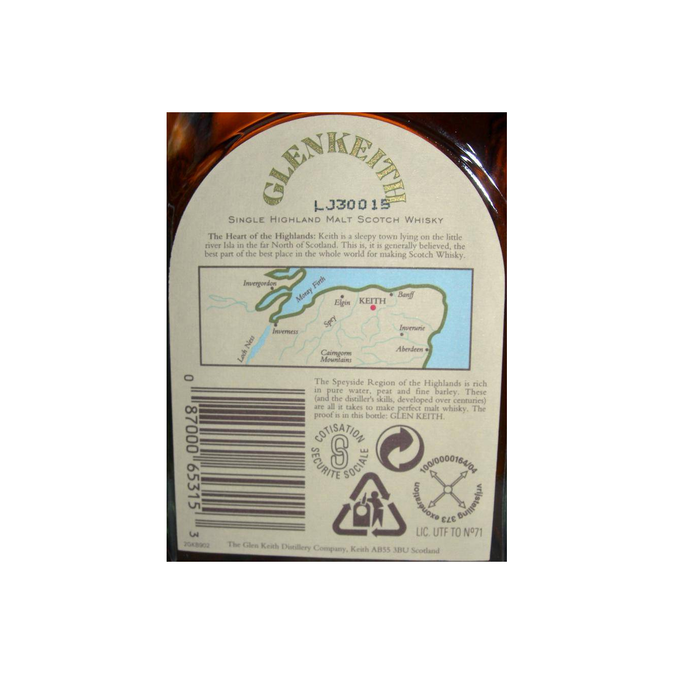 Glen Keith 10 Years Single Malt Whisky 2