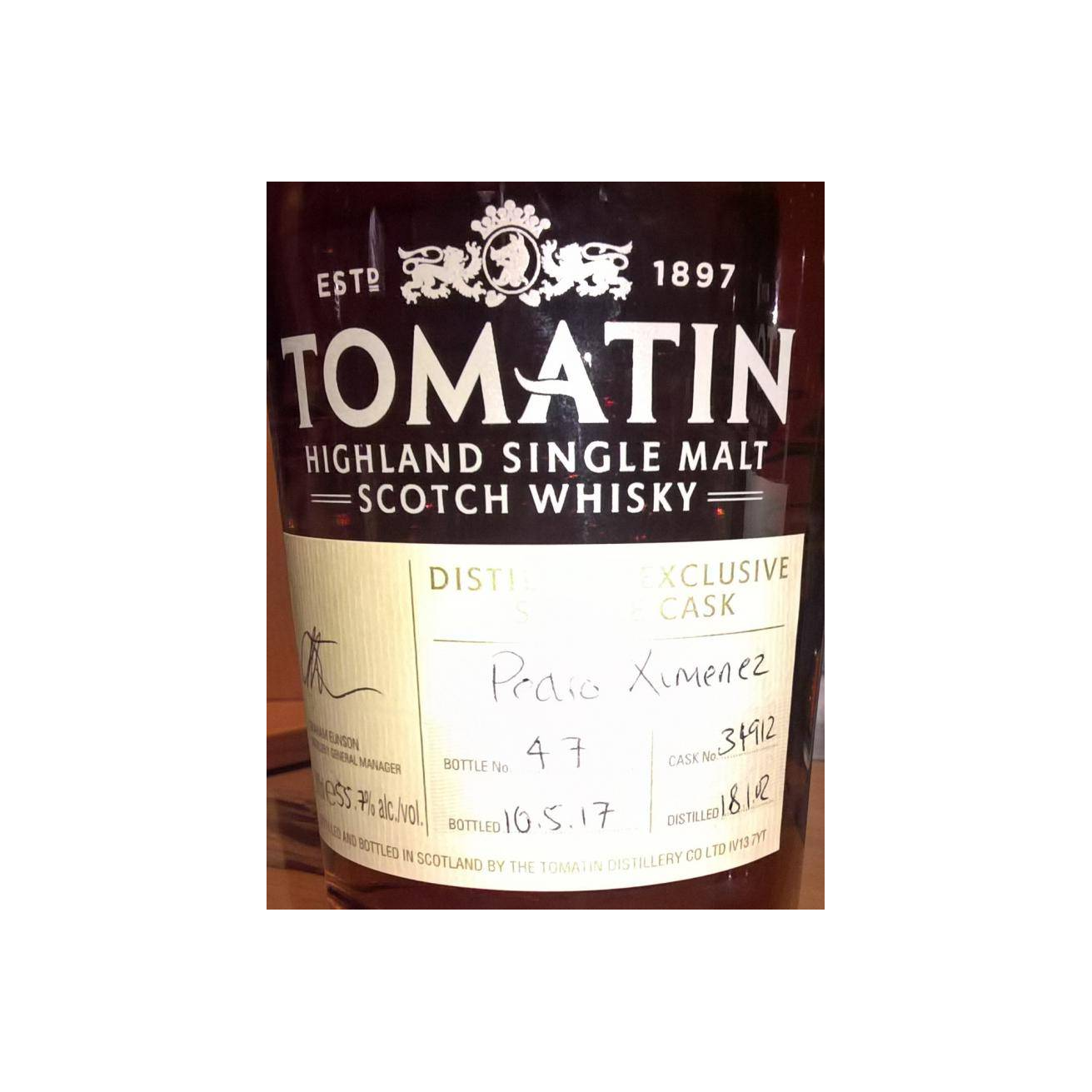Tomatin 2002 15 Years Single Malt Whisky 2