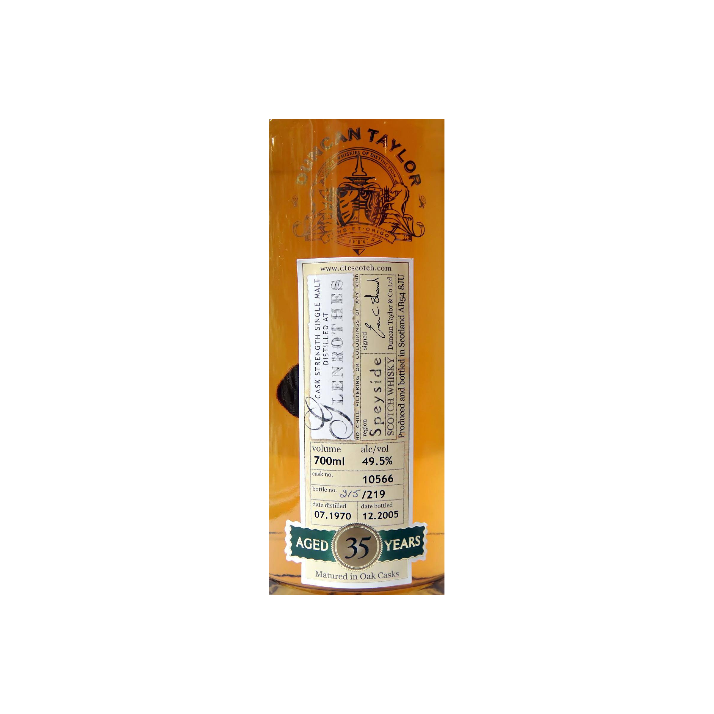 The Glenrothes Rare Auld 1970 35 Years Single Malt Whisky 3
