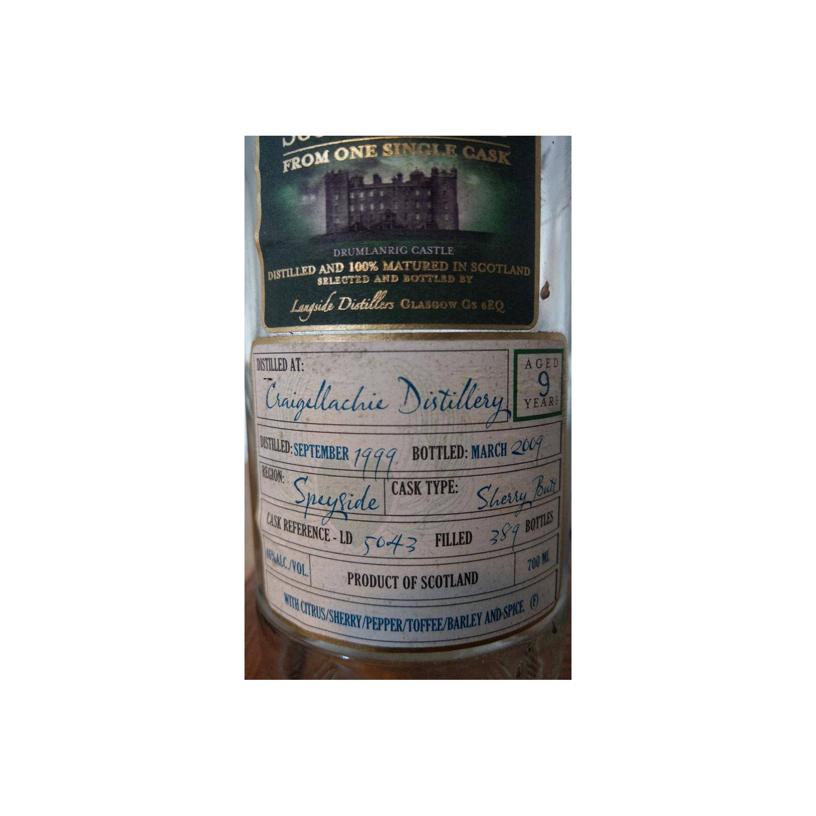 Craigellachie 1999 9 Years Single Malt Whisky
