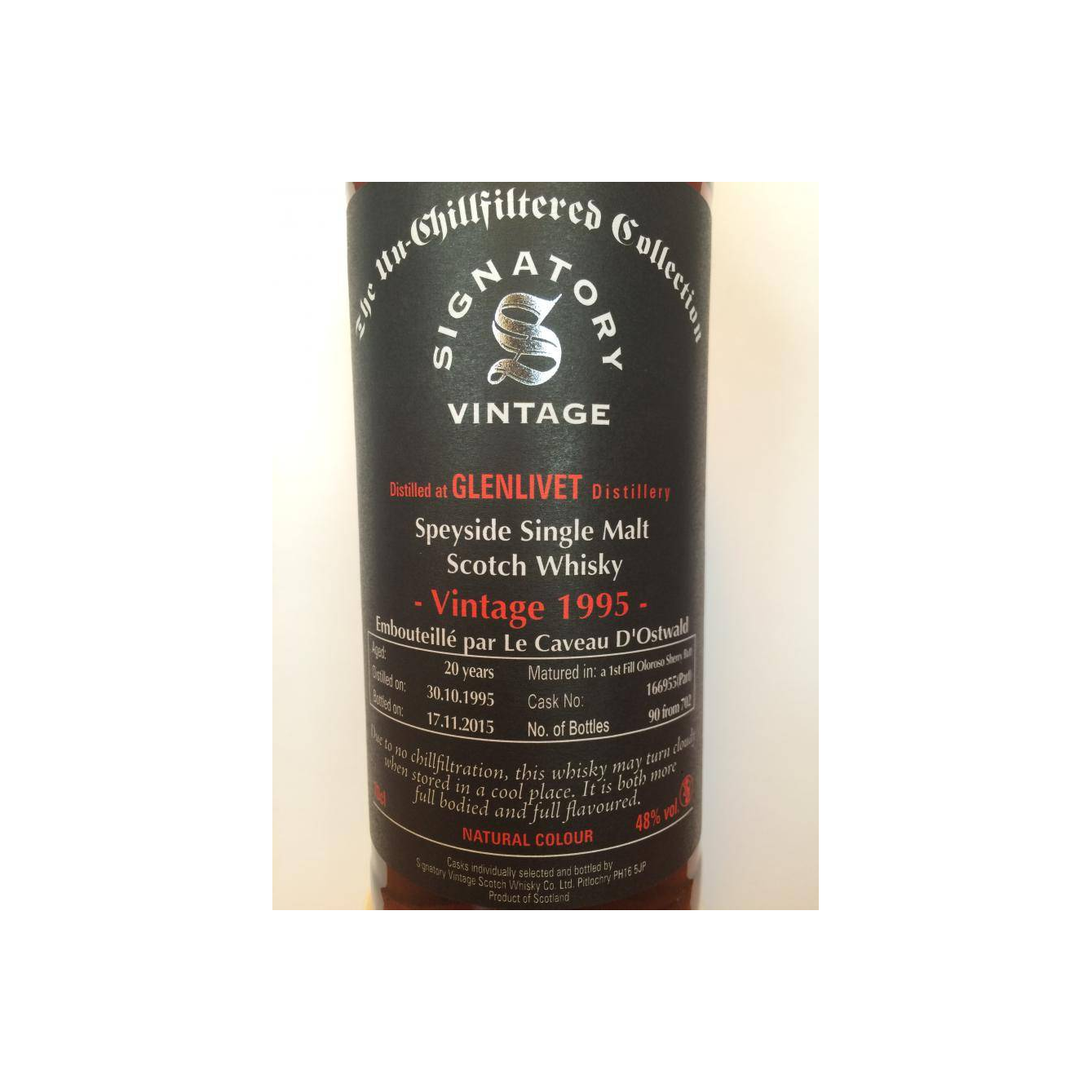 The Glenlivet The Un-Chillfiltered Collection 1995 20 Years Single Malt Whisky 2