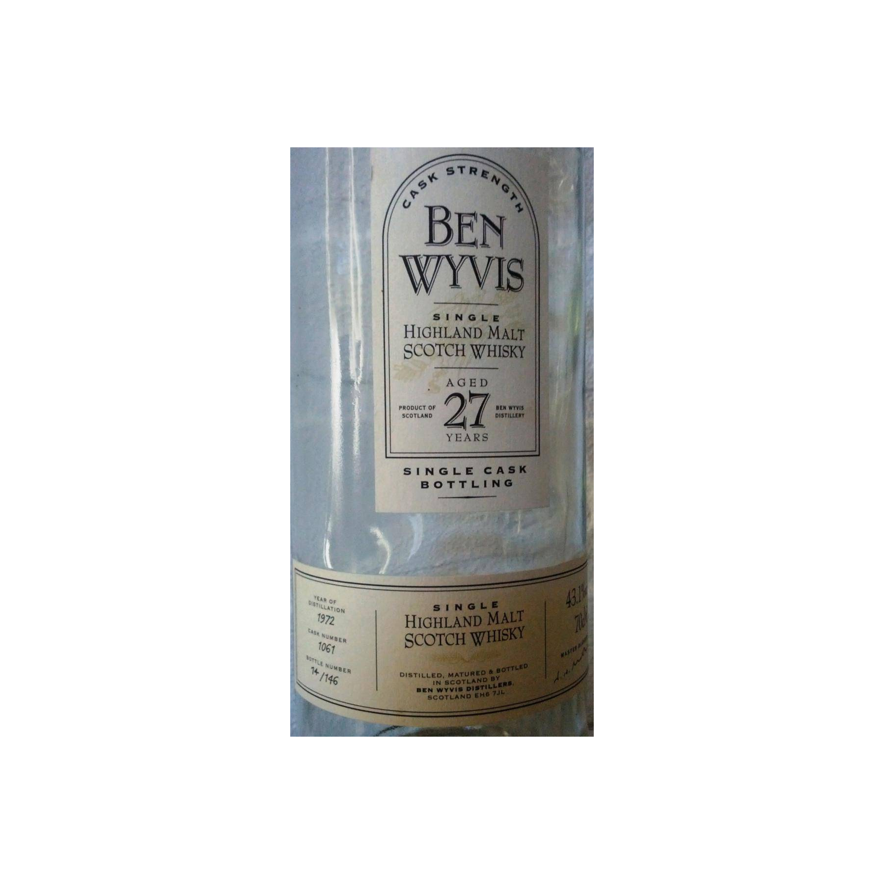 Ben Wyvis Individual Cask Bottling 1972 27 Years Single Malt Whisky 2