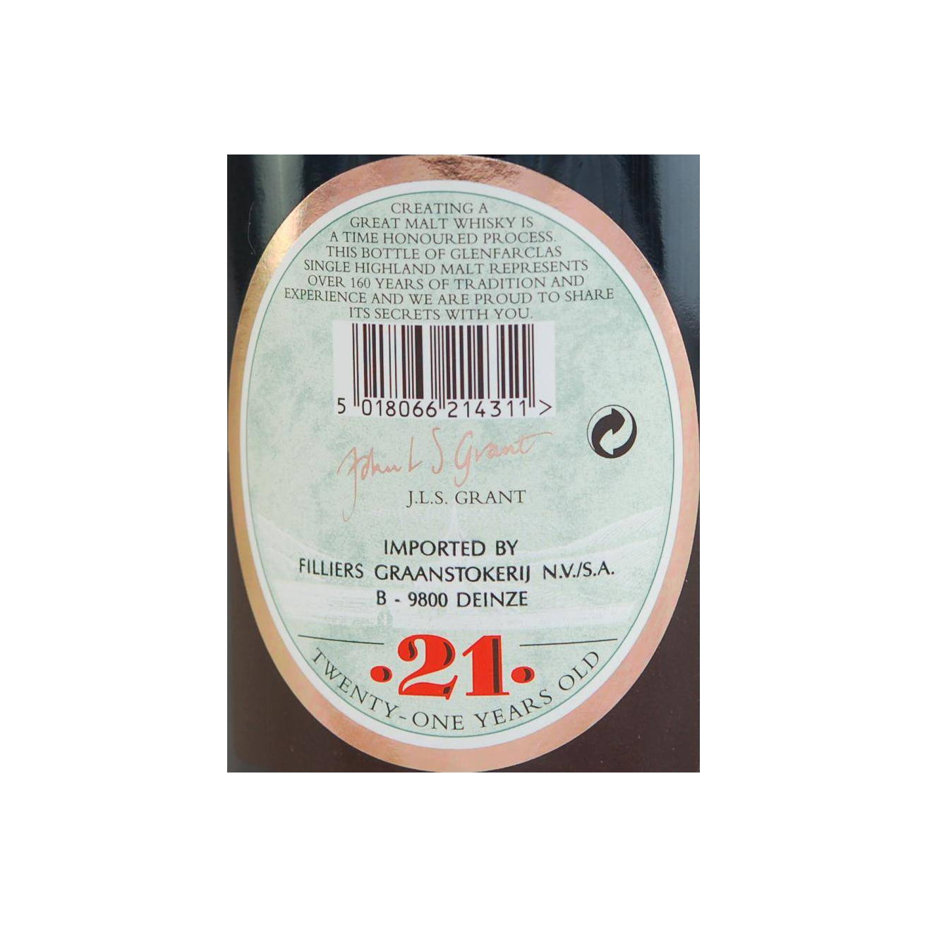 Glenfarclas 21 Years Single Malt Whisky 3