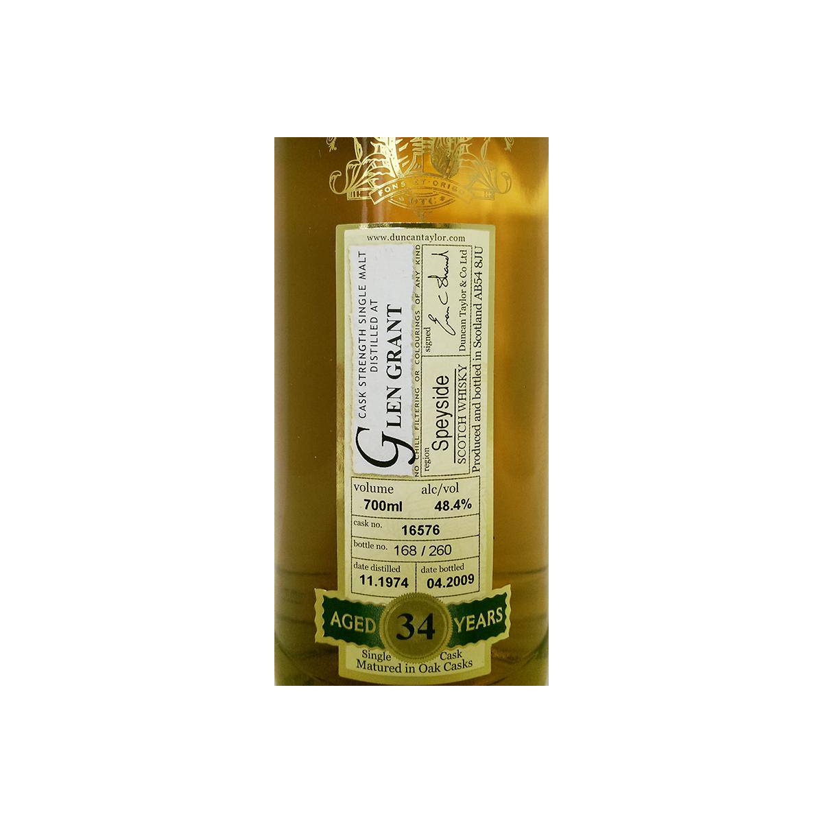 Glen Grant Rare Auld 1974 34 Years Single Malt Whisky 2