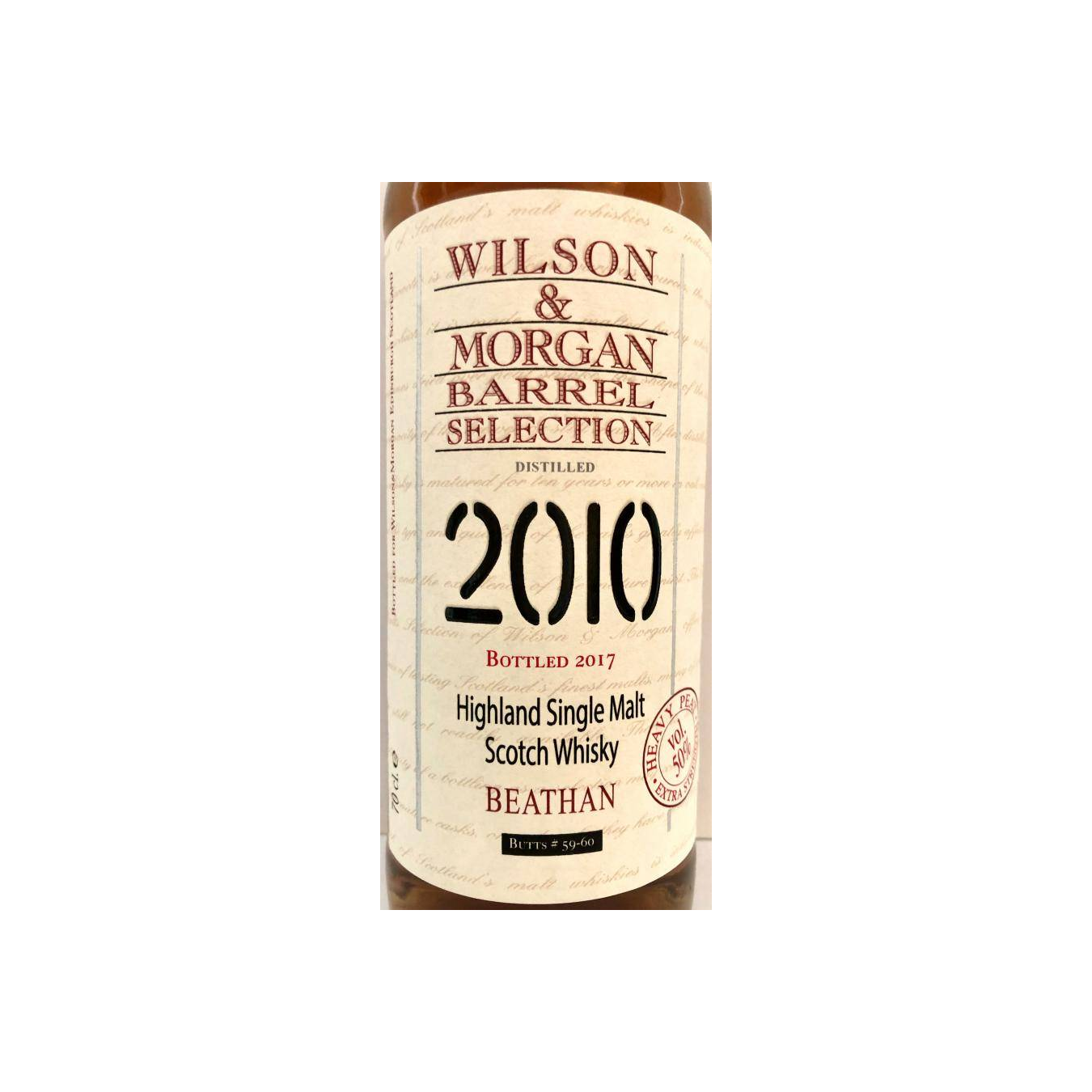Wilson & Morgan Barrel Selection 2010 7 Years Single Malt Whisky 3
