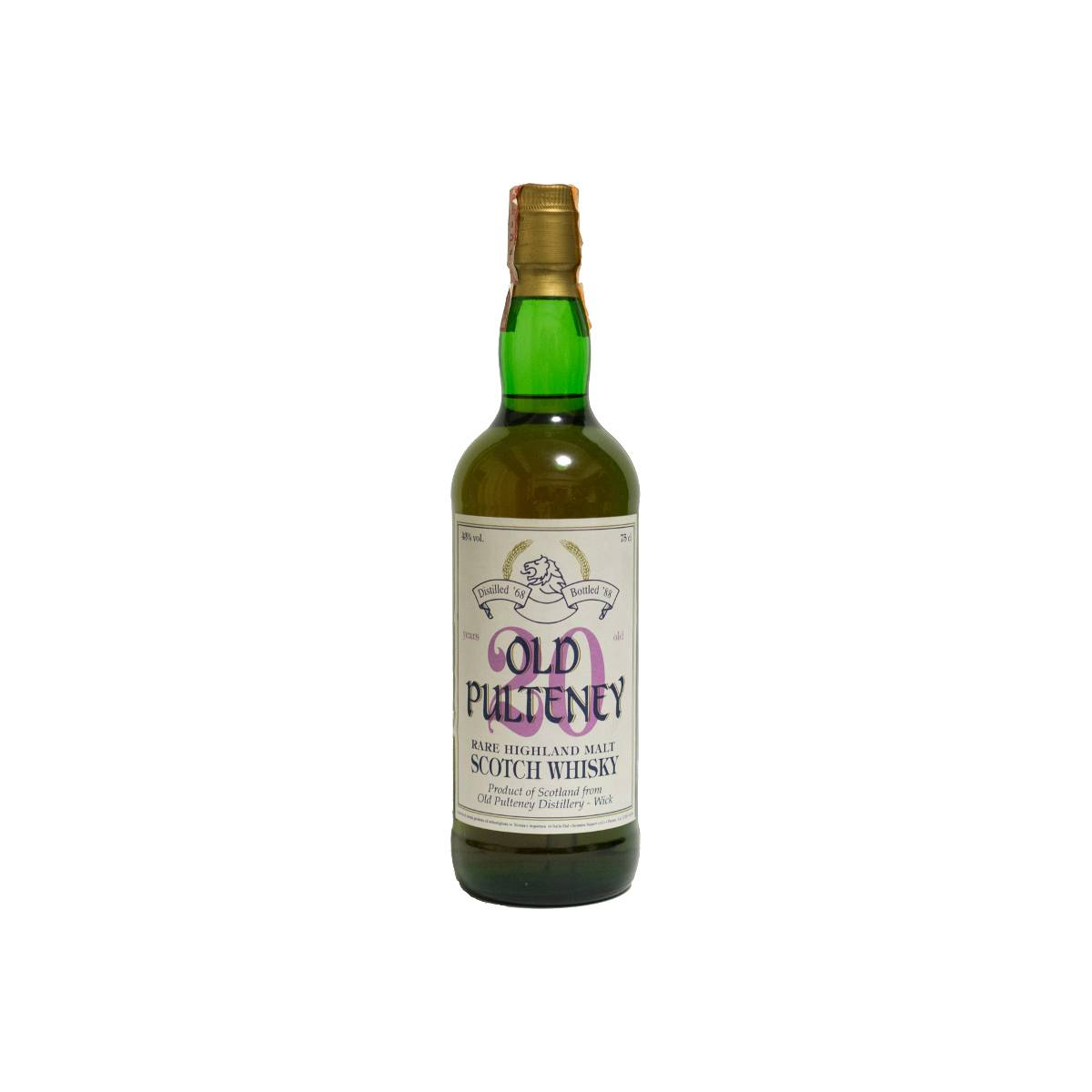 Old Pulteney 1968 20 Years Single Malt Whisky