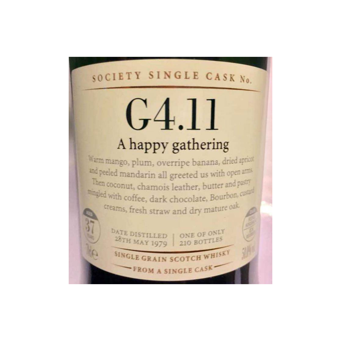 The Scotch Malt Whisky Society 1979 37 Years Single Grain Whisky 2