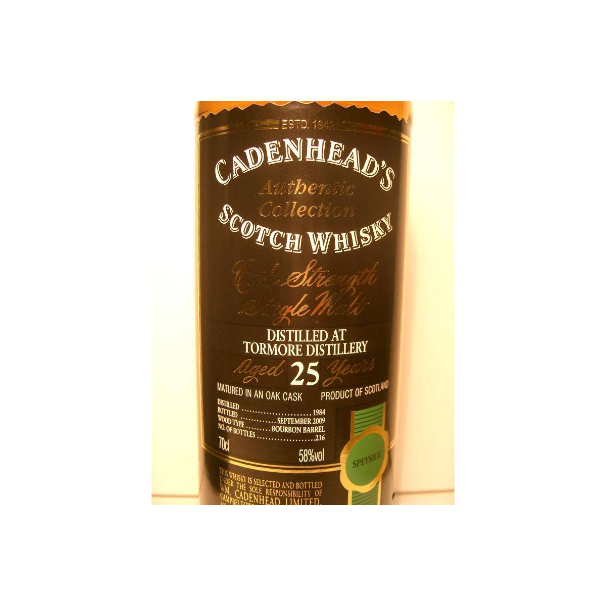 Tormore Authentic Collection 1984 25 Years Single Malt Whisky 2
