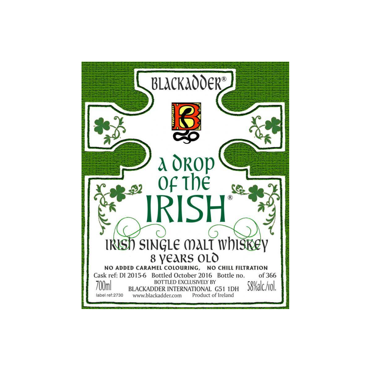Blackadder Cask Strength Collection 8 Years Single Malt Whisky