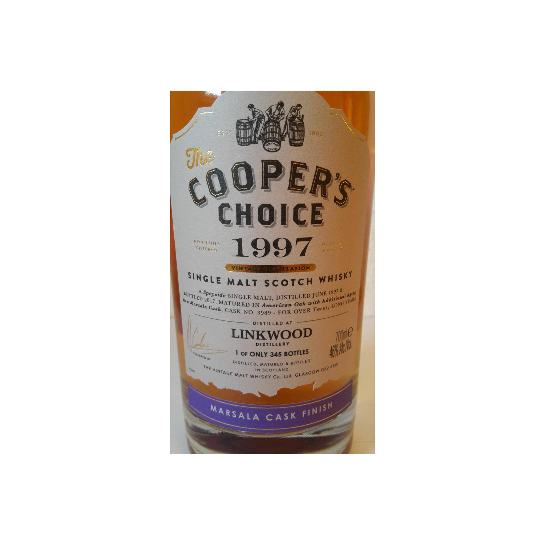 Linkwood The Cooper's Choice 1997 20 Years Single Malt Whisky 2