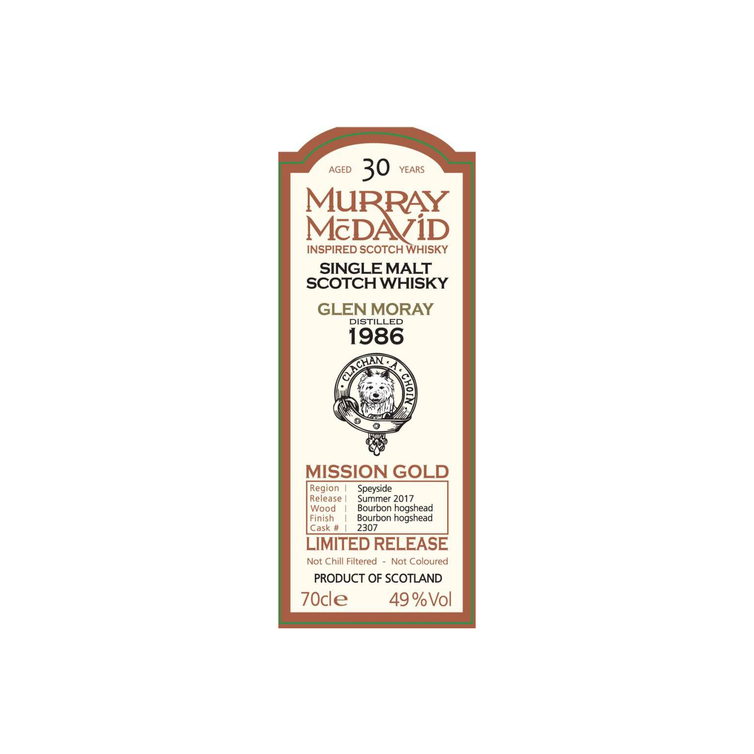 Glen Moray 1986 30 Years Single Malt Whisky 2