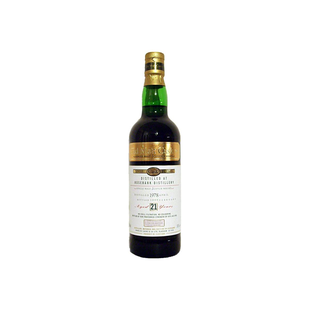 Rosebank Old Malt Cask 1978 21 Years Single Malt Whisky