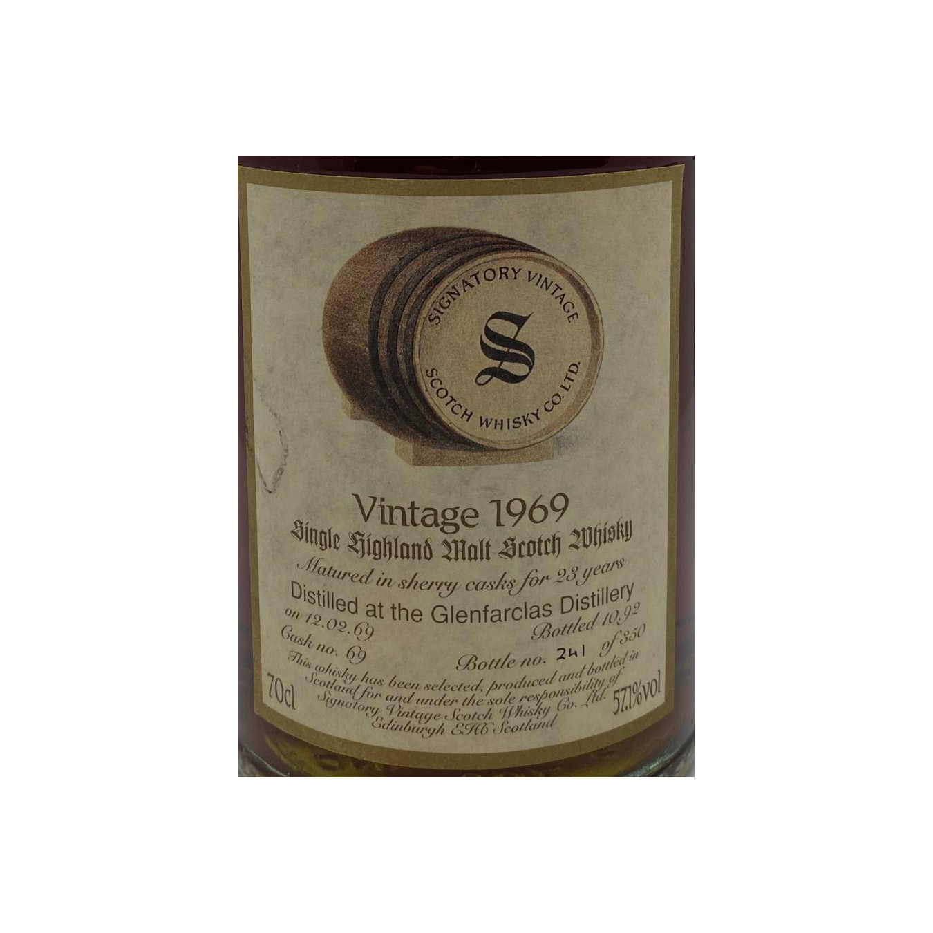 Glenfarclas Vintage Collection - Dumpy 1969 23 Years Single Malt Whisky
