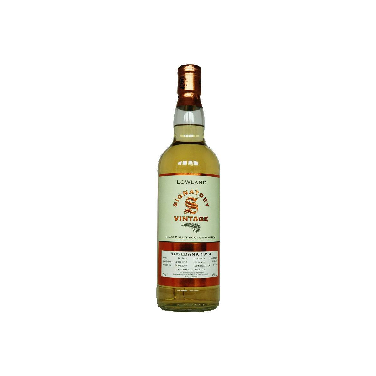 Rosebank Vintage Collection 1990 16 Years Single Malt Whisky