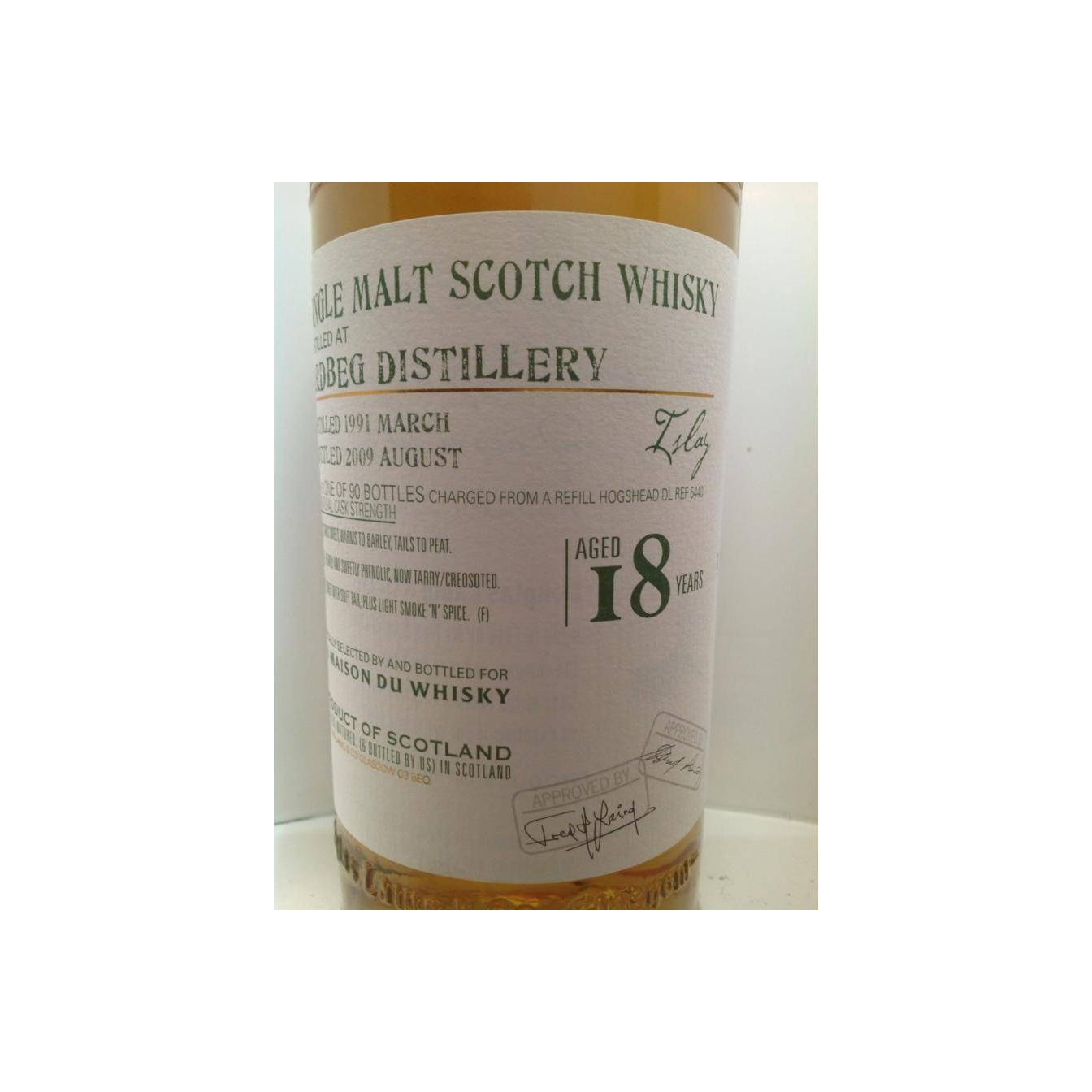 Ardbeg Old Malt Cask 1991 18 Years Single Malt Whisky 3