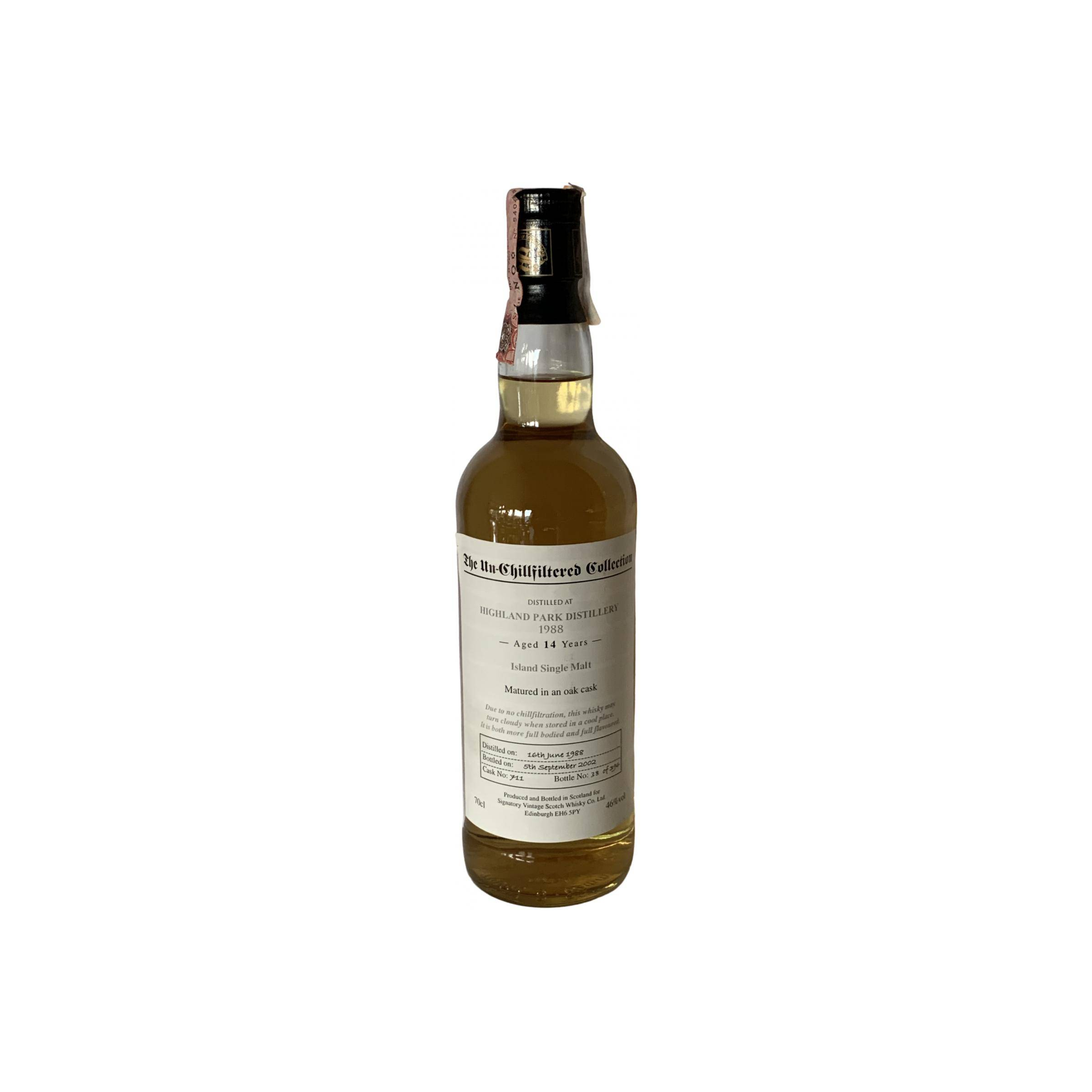 Highland Park The Un-Chillfiltered Collection 1988 14 Years Single Malt Whisky