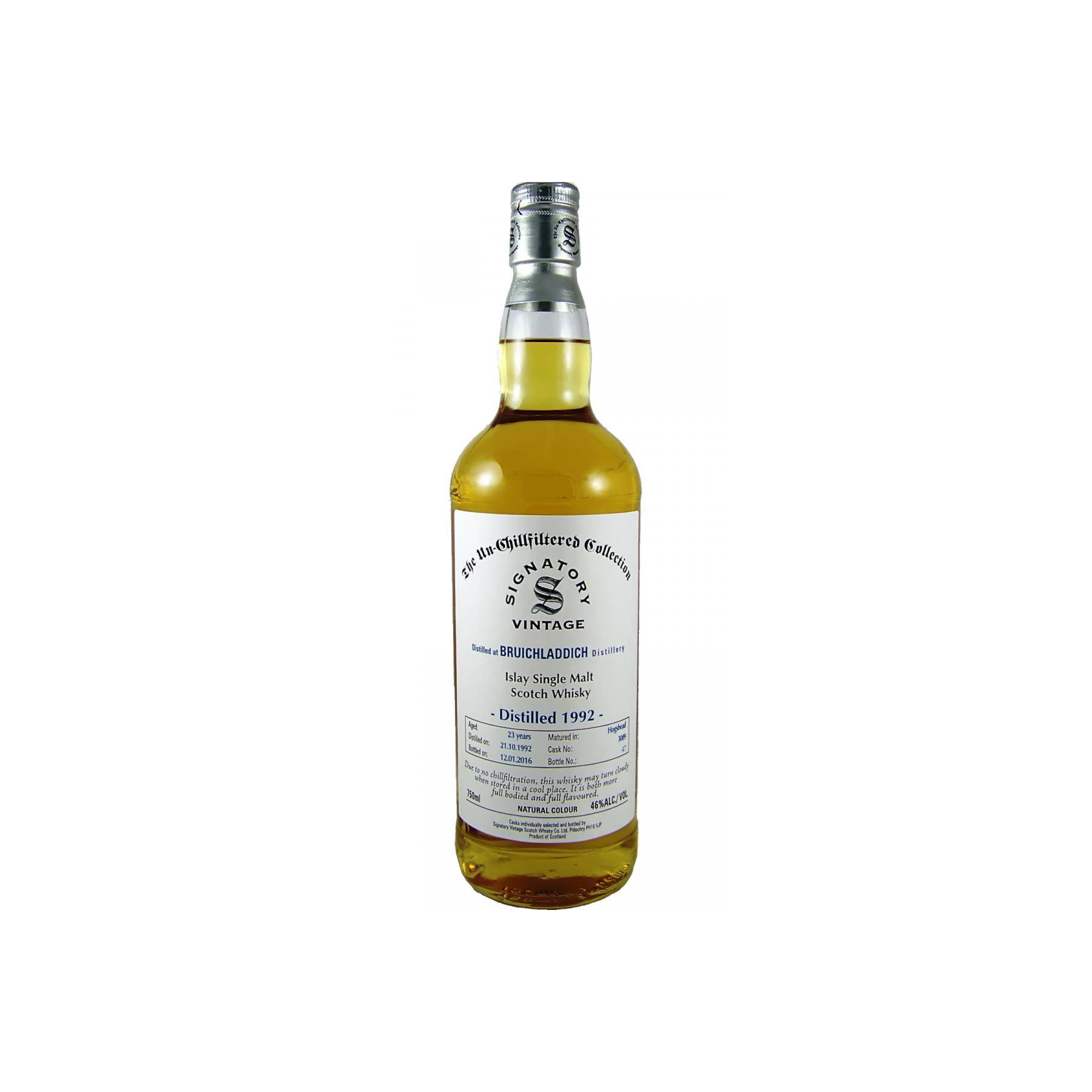 Bruichladdich The Un-Chillfiltered Collection 1992 23 Years Single Malt Whisky