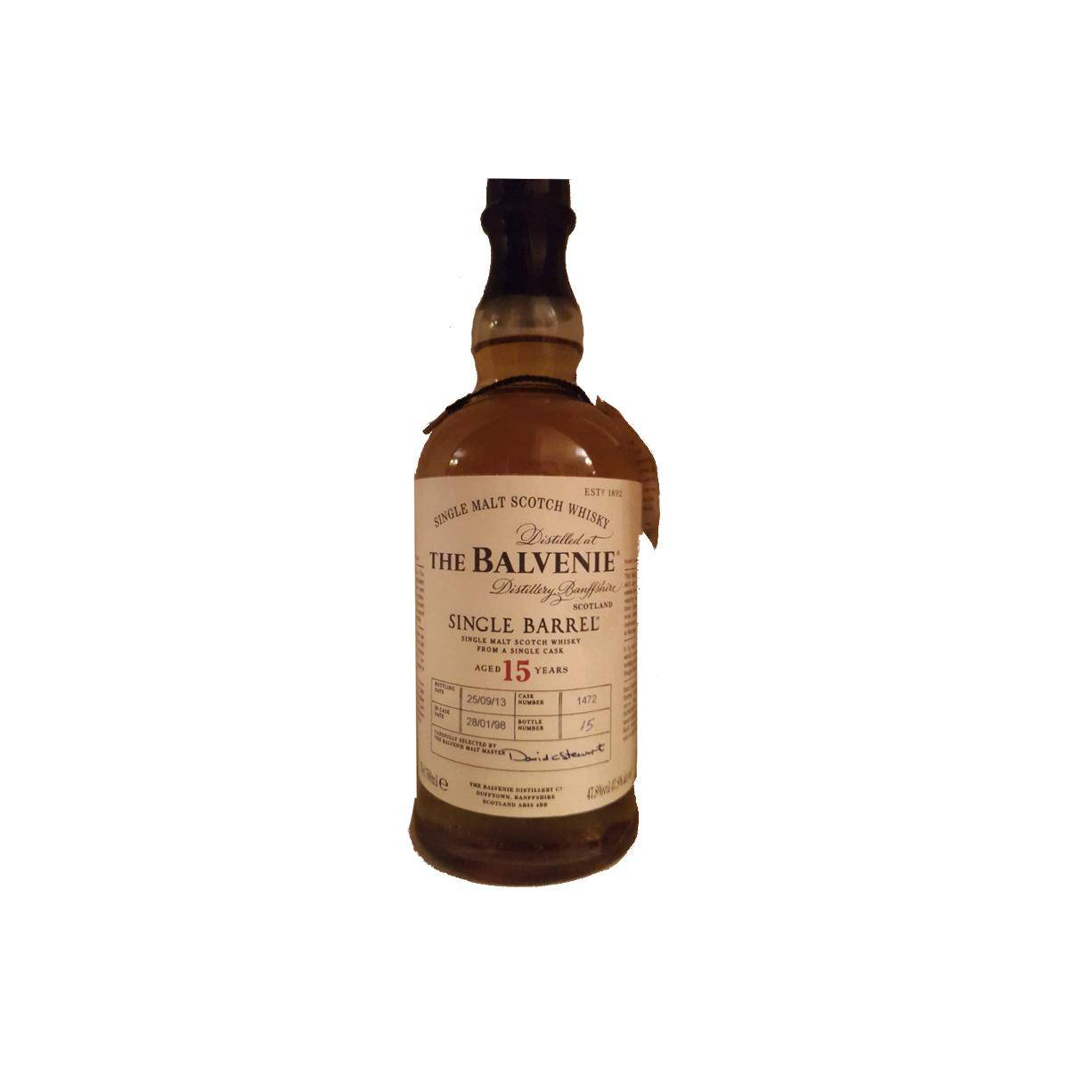 The Balvenie Single Cask 1998 15 Years Single Malt Whisky