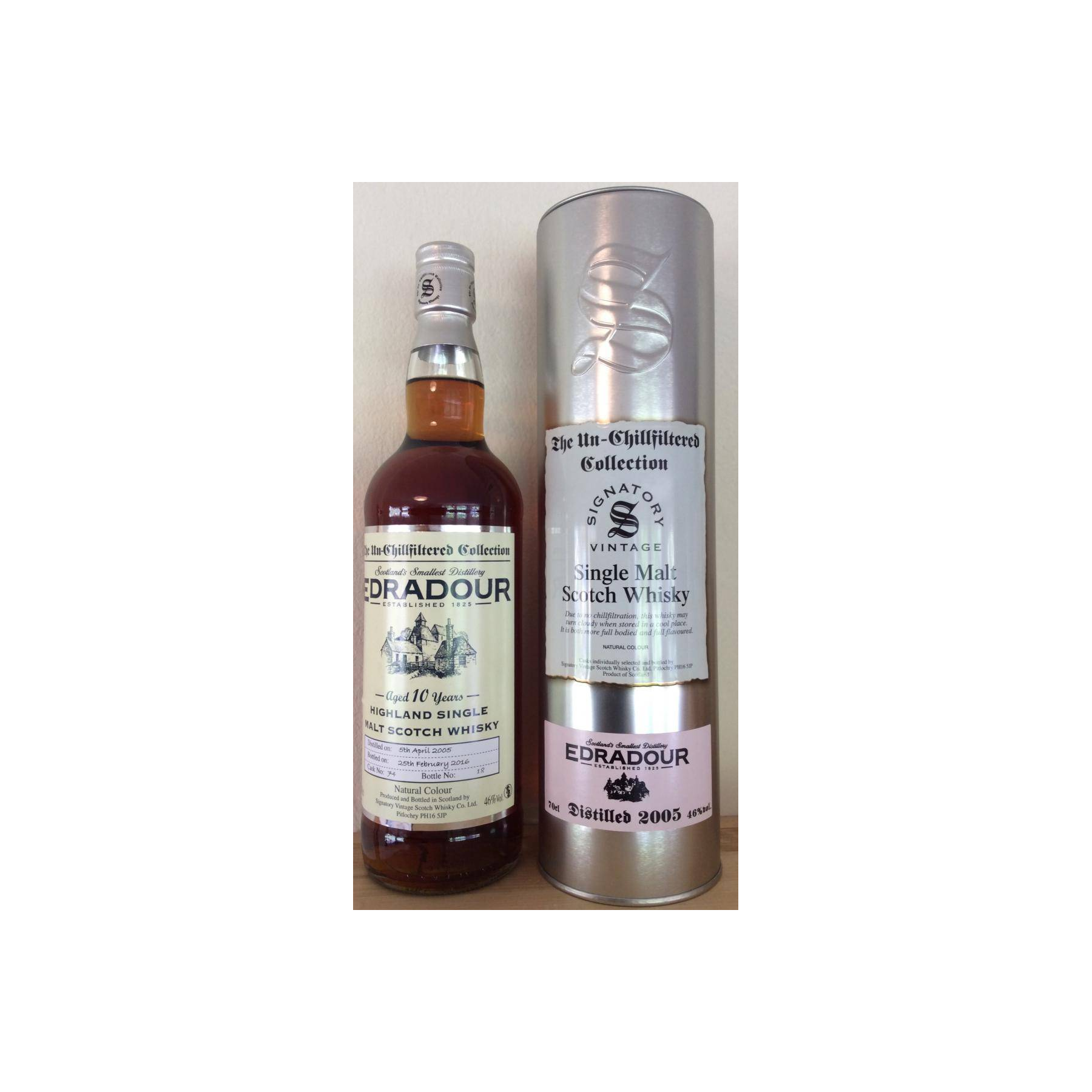 Edradour The Un-Chillfiltered Collection 2005 10 Years Single Malt Whisky 2