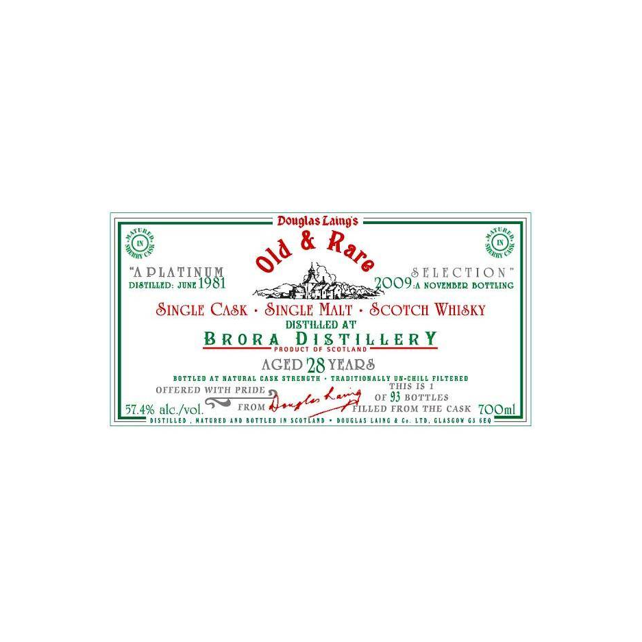 Brora 1981 28 Years Single Malt Whisky 2