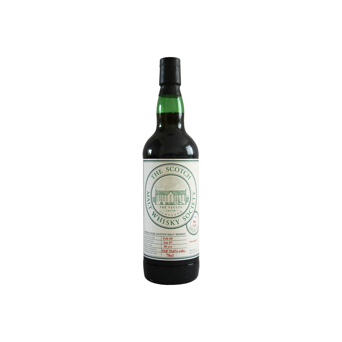 The Scotch Malt Whisky Society 1968 38 Years Single Malt Whisky