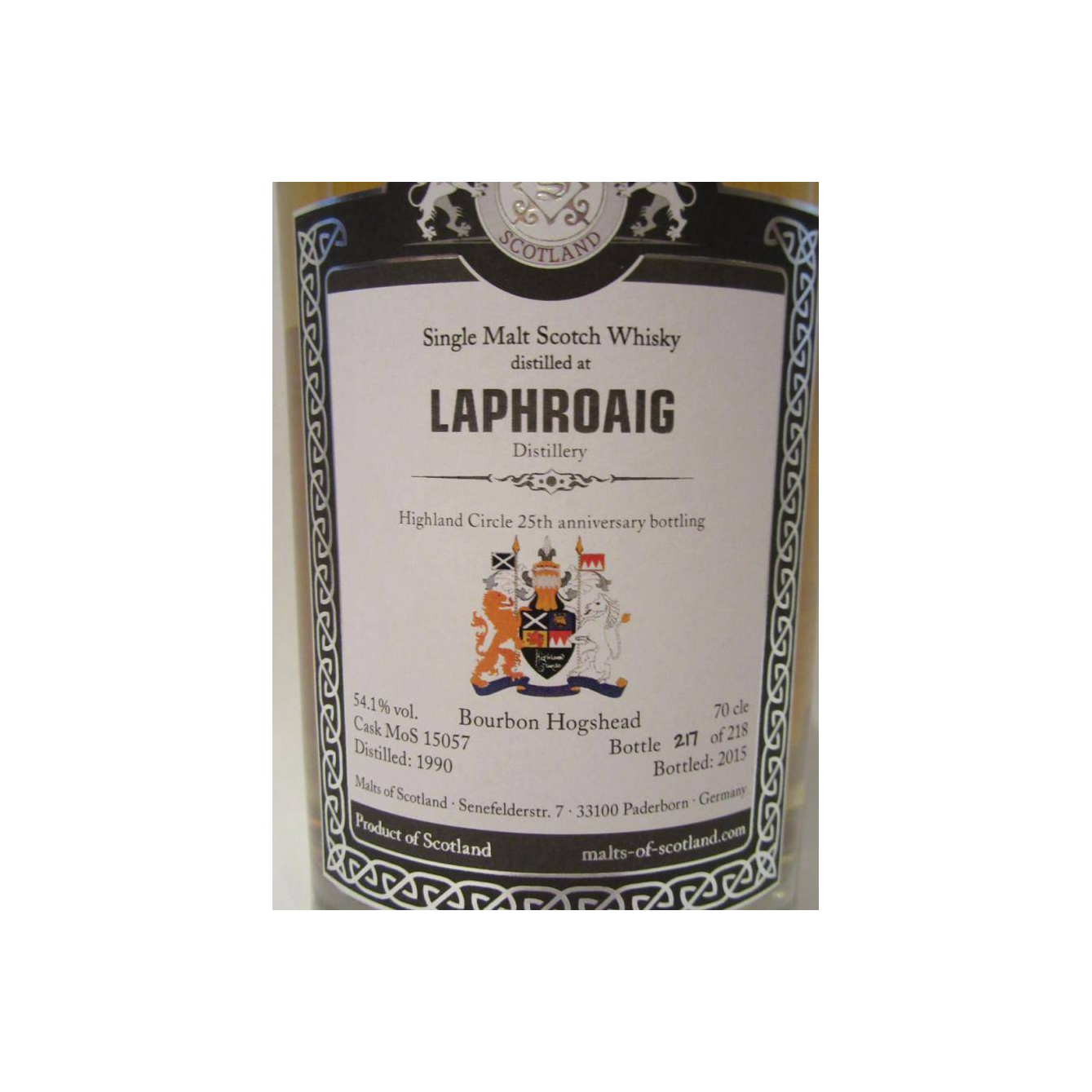 Laphroaig 1990 25 Years Single Malt Whisky