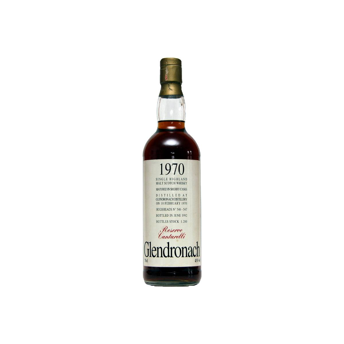 GlenDronach 1970 22 Years Single Malt Whisky