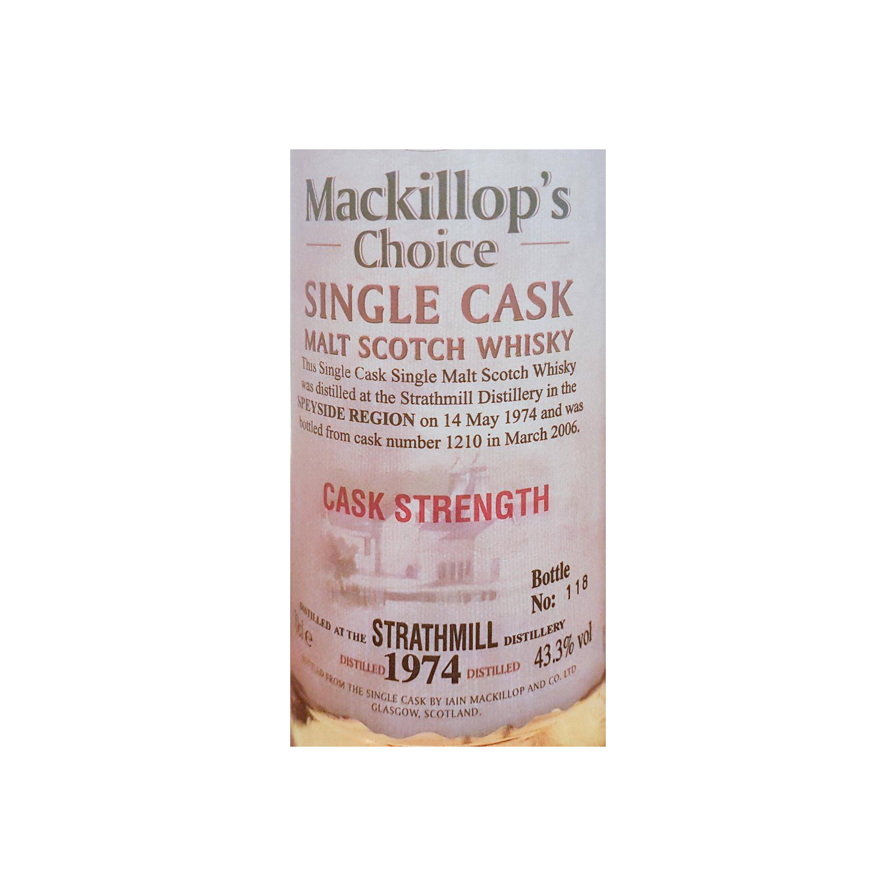 Strathmill 1974 31 Years Single Malt Whisky 2