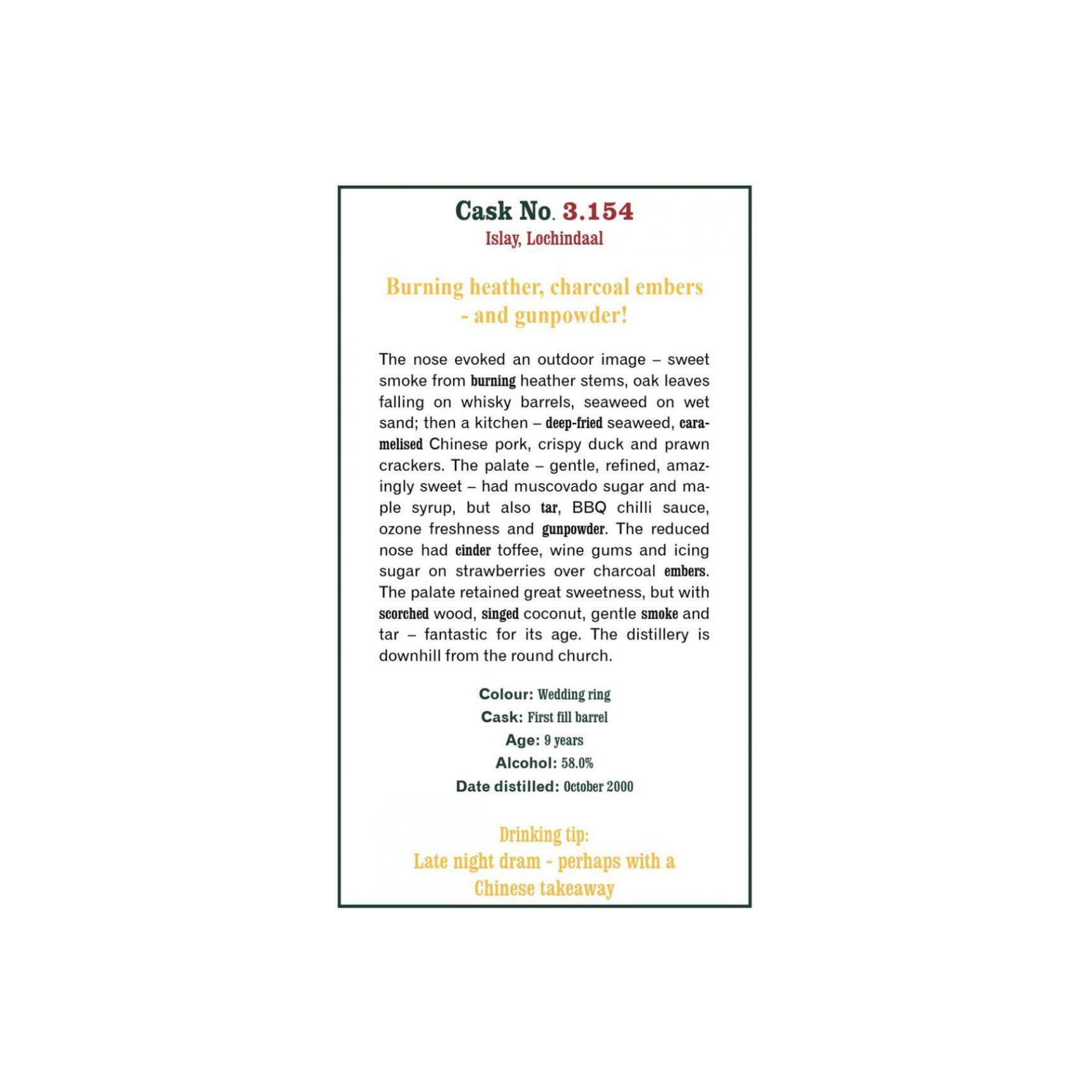The Scotch Malt Whisky Society 2000 9 Years Single Malt Whisky