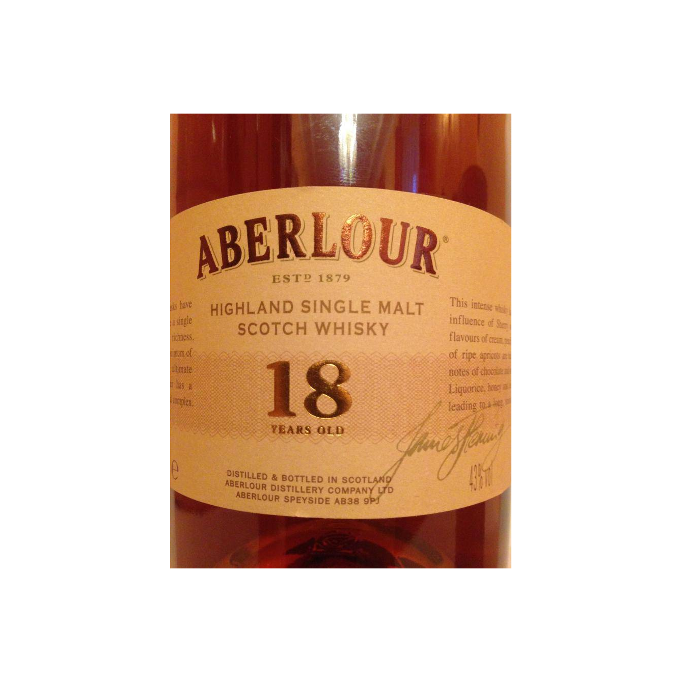Aberlour 18 Years Single Malt Whisky 3