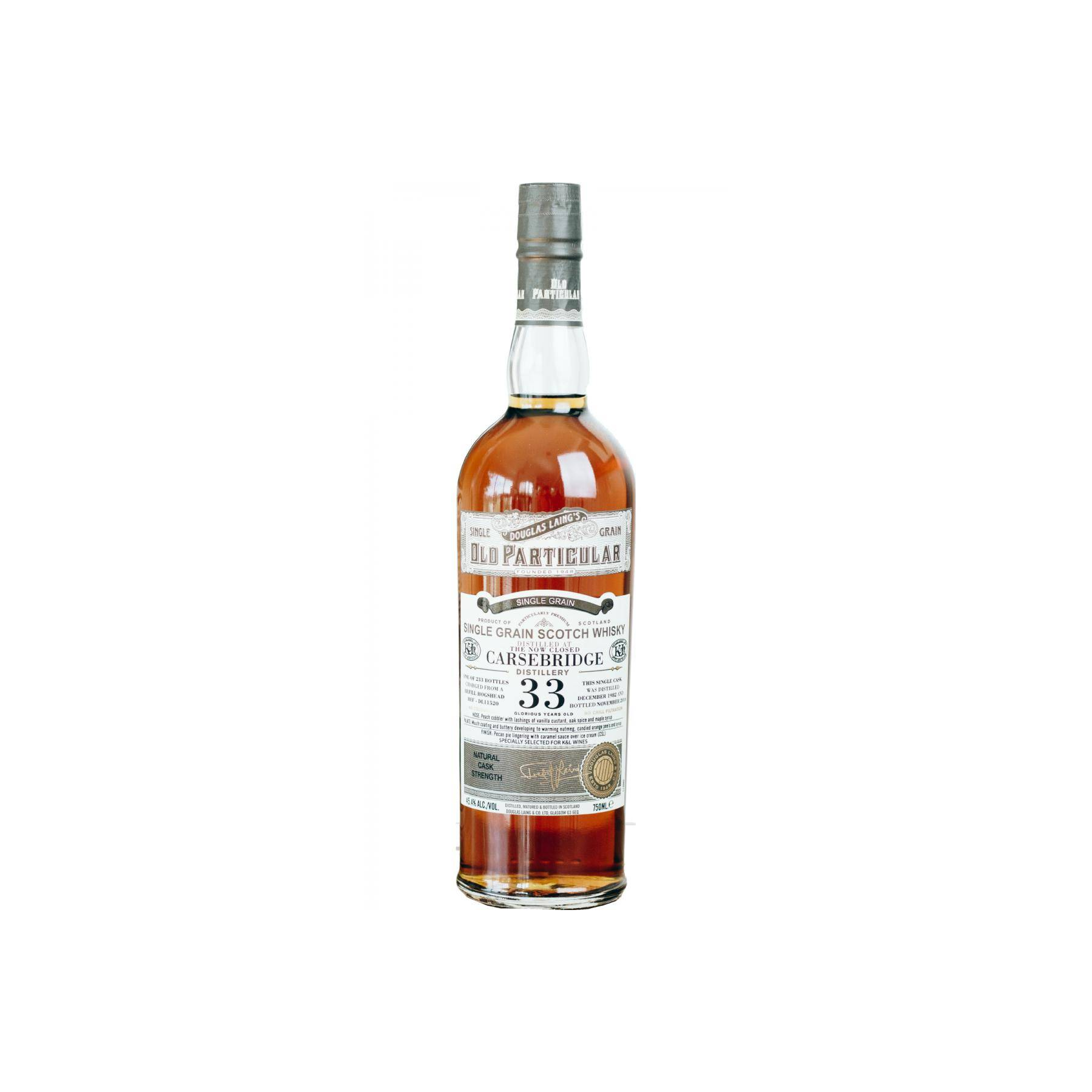 Carsebridge Old Particular 1982 33 Years Single Grain Whisky