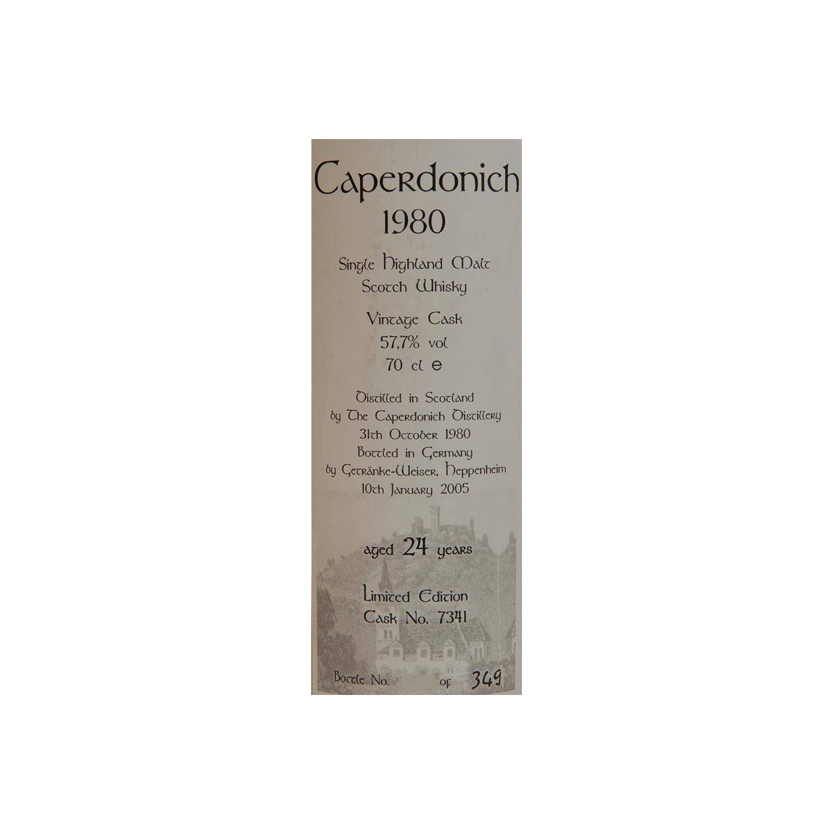 Caperdonich 1980 24 Years Single Malt Whisky 2