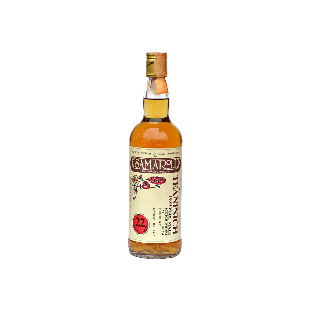 Teaninich 1959 22 Years Single Malt Whisky