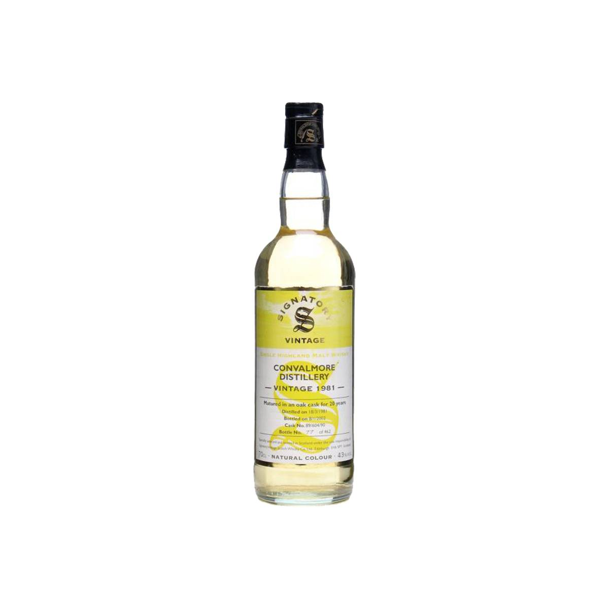 Convalmore Vintage Collection 1981 20 Years Single Malt Whisky