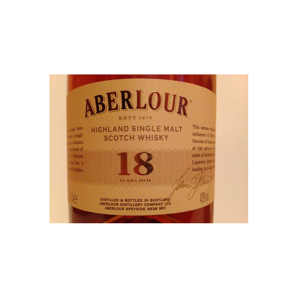 Aberlour 18 Years Single Malt Whisky 3