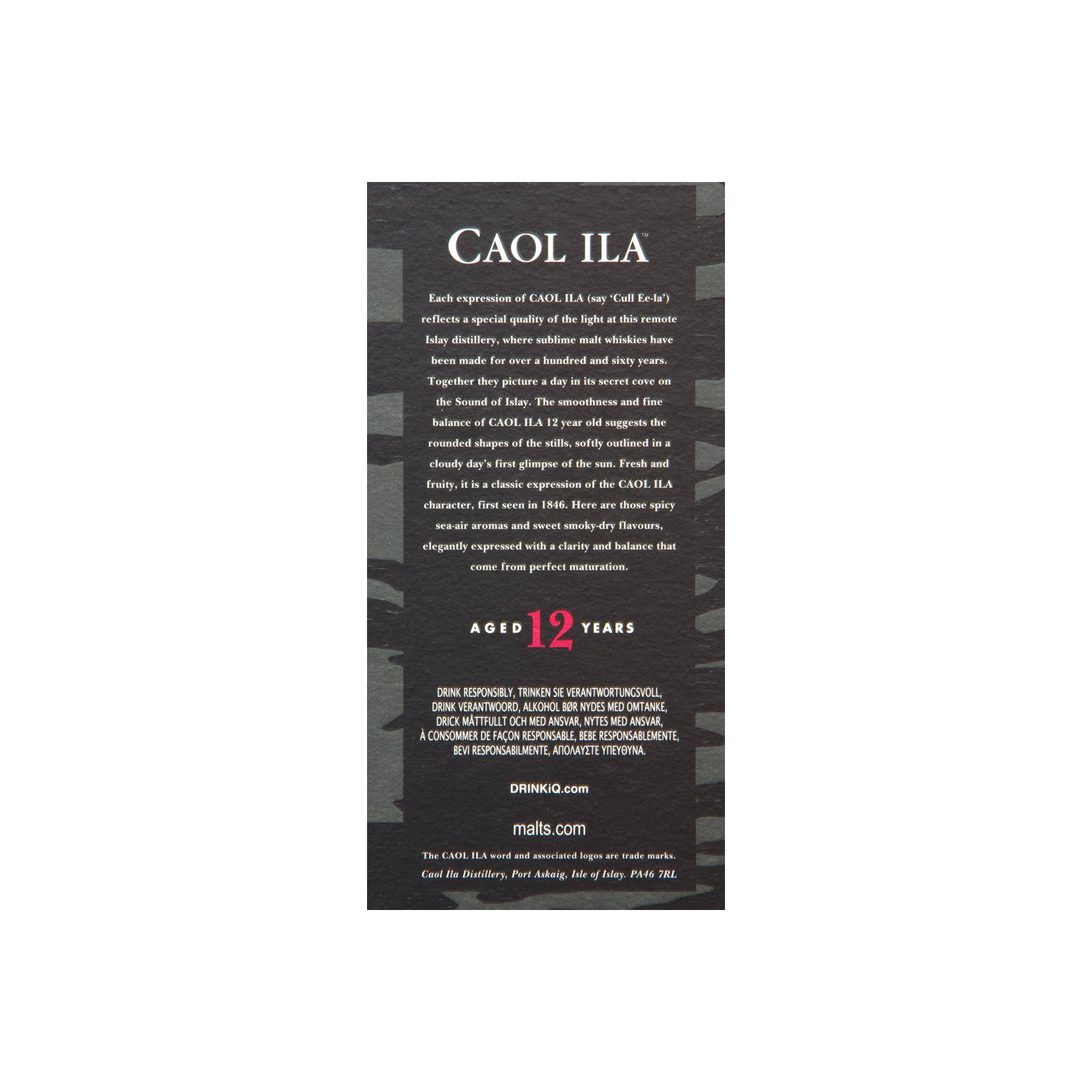 Caol Ila 12 Years Single Malt Whisky 3